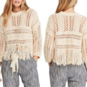 Free People Boho Fringe Sweater - new with tags